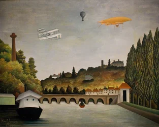 Uitzicht op de brug van Sèvres